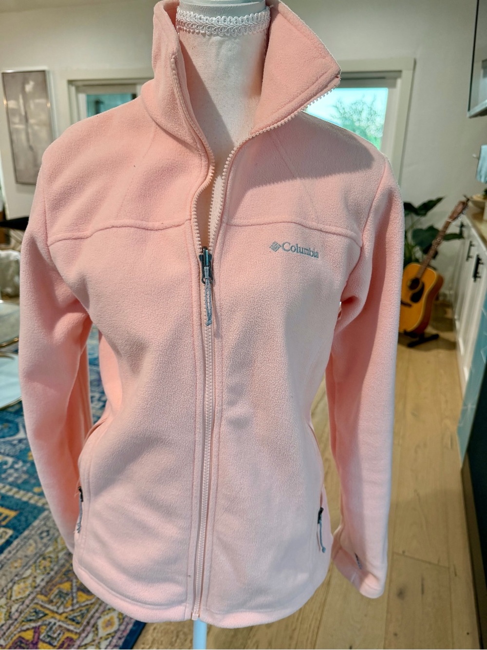 Columbia Pink Full‑Zip Fleece Jacket